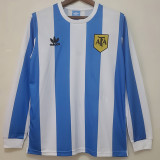 1978 Argentina Home Long Sleeve Retro Soccer Jersey (长袖)