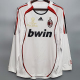 2006-2007 ACM Away White Long Sleeve Retro Soccer Jersey (长袖)(带决赛小字)