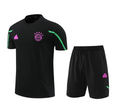 24-25 Bayern Black Training Short Suit (100%Cotton)纯棉