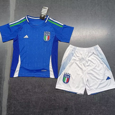 24-25 Italy Home Kids Soccer Jersey