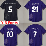 23-24 RMA Y-3 Purple Fans Soccer Jersey