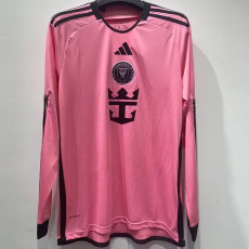24-25 Inter Miami Home Long Sleeve Soccer Jersey (长袖)