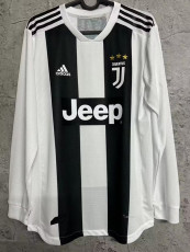 2018-2019 JUV Home Long Sleeve Retro Player Version Soccer Jersey (长袖)球员版