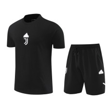 24-25 JUV Black Training Short Suit (100%Cotton)纯棉