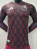 24-25 Mexico Home Long Sleeve Player Version Soccer Jersey (长袖球员)