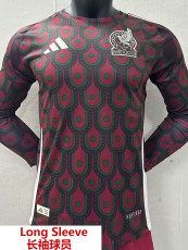24-25 Mexico Home Long Sleeve Player Version Soccer Jersey (长袖球员)