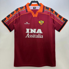 1998-1999 Roma Home Retro Soccer Jersey
