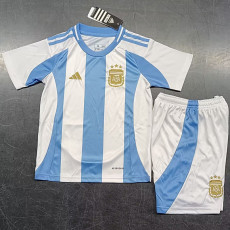 24-25 Argentina Home Kids Soccer Jersey