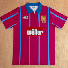 1993-1995 Aston Villa Home Retro Soccer Jersey