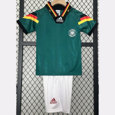 1992 Germany Away Kids Retro Soccer Jersey