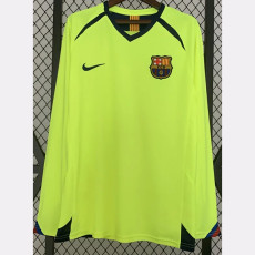 2005-2006 BAR Away Yellow Long Sleeve Retro Soccer Jersey (长袖)