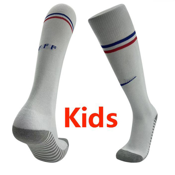 24-25 France Away White Kids Socks(儿童)