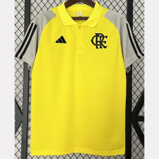 24-25 Flamengo Yellow Gray Polo Short Sleeve(有领)