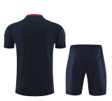 2024 NK Royal Blue Training Short Suit (High Quality)纯棉纱