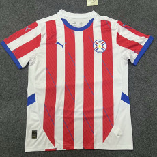 24-25 Paraguay Home Fans Soccer Jersey
