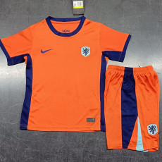 24-25 Netherlands Home Kids Soccer Jersey