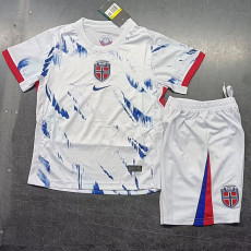24-25 Norway Away Kids Soccer Jersey