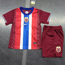 24-25 Norway Home Kids Soccer Jersey