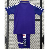 1998-1999 Fiorentina Home Kids Retro Soccer Jersey