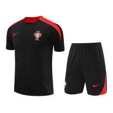24-25 Portugal Black Training Short Suit