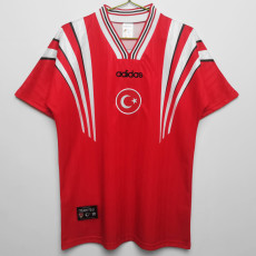 1996 Turkey Red Retro Soccer Jersey