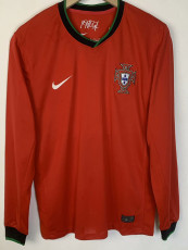24-25 Portugal Home Long Sleeve Soccer Jersey (长袖)