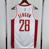 22-23 ROCKETS SWNGUN #28 White City Edition Home Top Quality Hot Pressing NBA Jersey