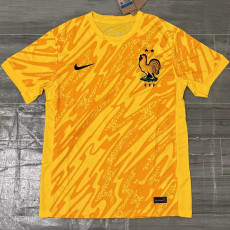 24-25 France Yellow GoalKeeper Soccer Jersey