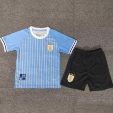 24-25 Uruguay Home Kids Soccer Jersey