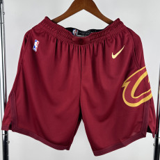 23-24 Cleveland Cavaliers Red Away Top Quality NBA Pants