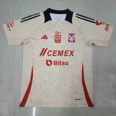 24-25 Tigres UANL Light Yellow Limited Edition Fans Soccer Jersey