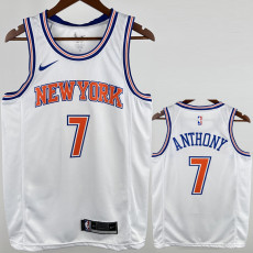 2018-19 KNICKS ANTHONY #7 White Top Quality Hot Pressing NBA Jersey