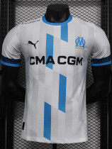 24-25 Marseille White Special Edition Player Version Soccer Jersey 设计