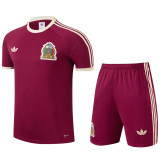 24-25 Mexico Jujube Red Training Short Suit