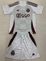 24-25 Ajax Grey Concept Edition Kids Soccer Jersey