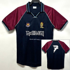 1999 West Ham #7 Iron Maiden Home Retro Soccer Jersey
