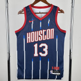 22-23 Rockets HARDEN #13 Royal blue City Edition Top Quality Hot Pressing NBA Jersey