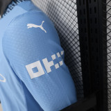 24-25 Man City Home Long Sleeve Player Version Soccer Jersey (长袖球员)