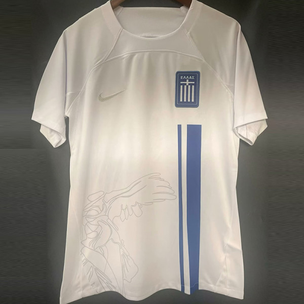24-25 Greece White Special Edition Fans Soccer Jersey