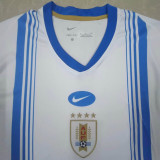 24-25 Uruguay White Blue Special Edition Fans Soccer Jersey