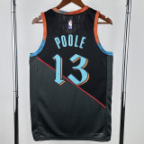 23-24 Wizards POOLE #13 Black City Edition Top Quality Hot Pressing NBA Jersey