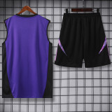 24-25 Germany Purple Black Tank top and shorts suit