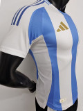 2024 Argentina Home Player Version Soccer Jersey #CA