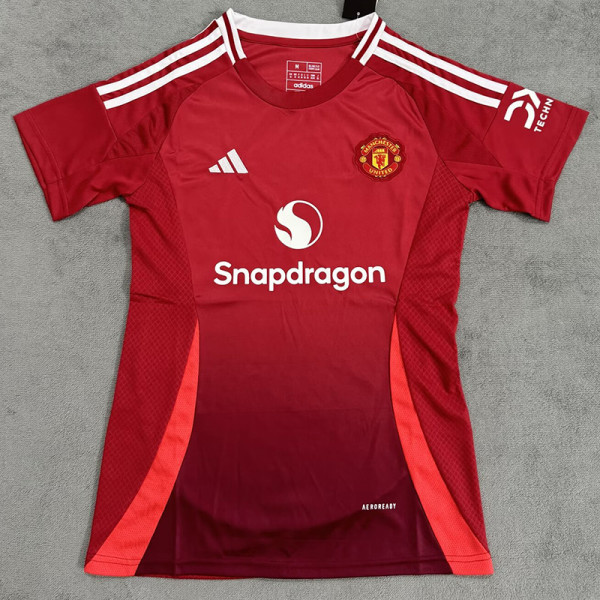 24-25 Man Utd Home Women Soccer Jersey (女)