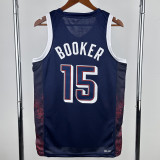 2024 Olympic Game USA BOOKER #15 Dark Blue Basketball Jersey