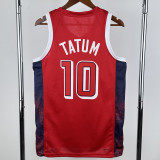 2024 Olympic Game USA TATUM # 10 Red Basketball Jersey