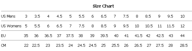 chuck taylor all star size chart
