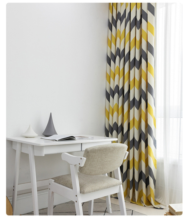 WAVE  Printed pattern curtains
