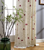 JASMINE Embroidered floral curtains