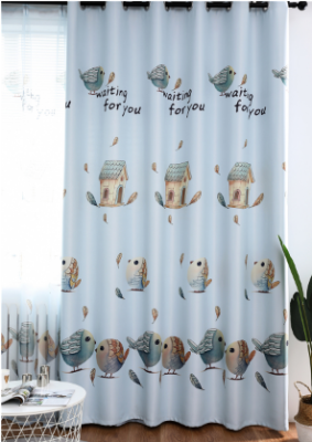 BIRD Pattern curtains